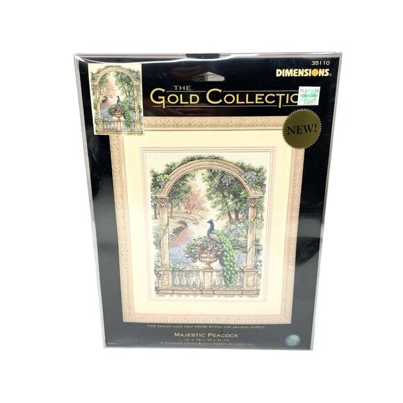 Dimensions The Golden Collection Majestic Peacock Cross Stitch #35110 New! - Picture 1 of 2